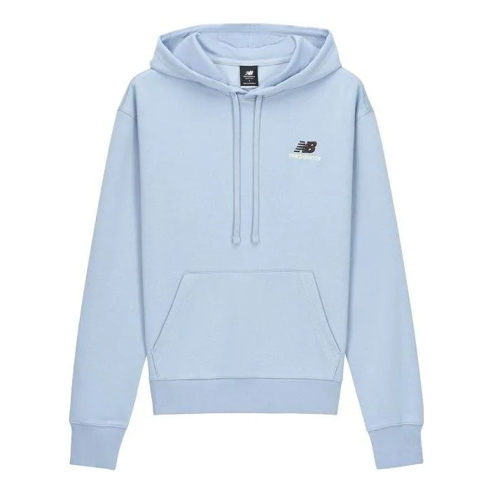 New Balance Essentials Unissentials Sweat Pullover Hoodie Asia Sizing 'Light Arctic Grey' UT21500-LA - 1