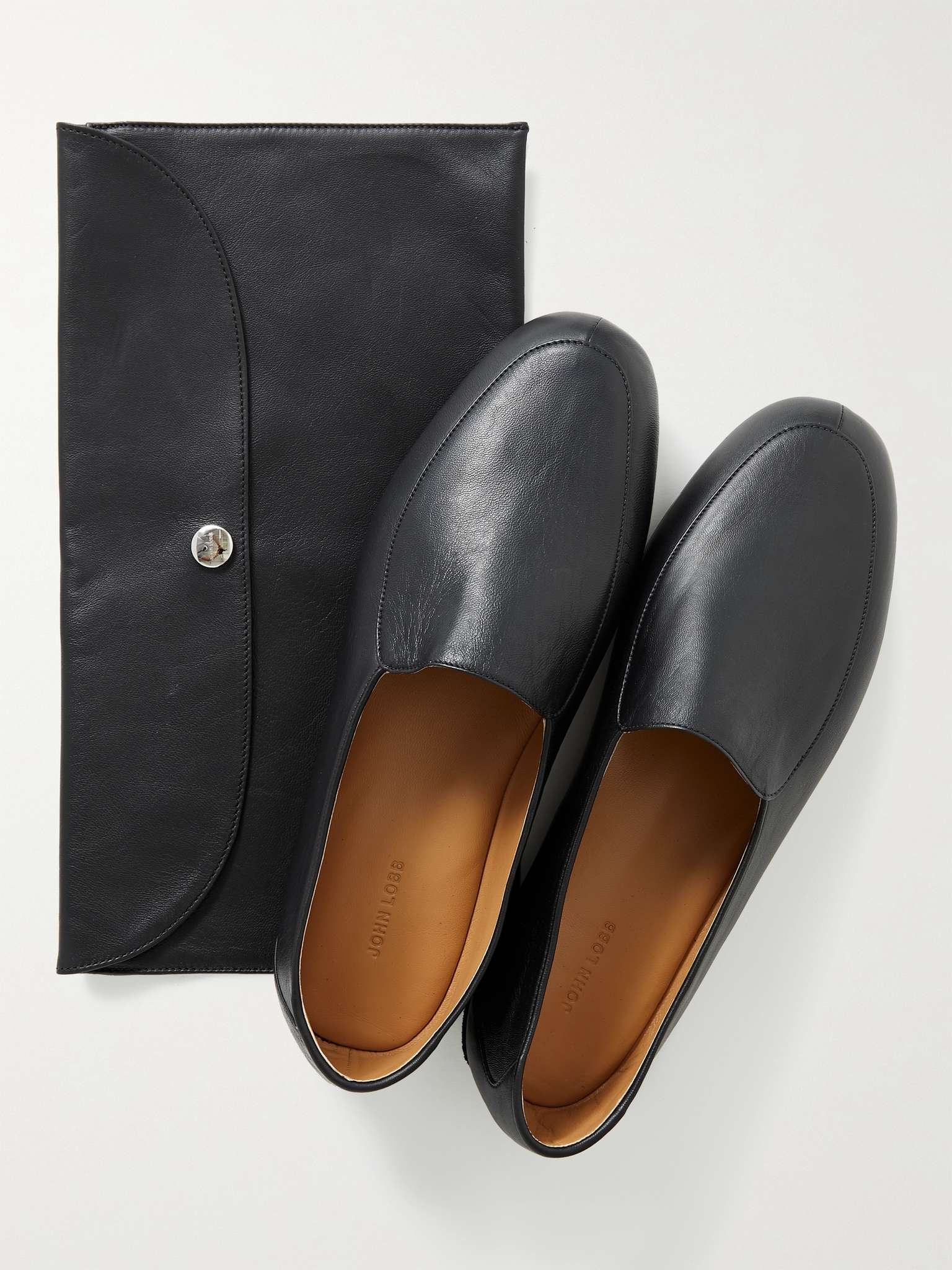 Hampton Leather Travel Slippers - 8