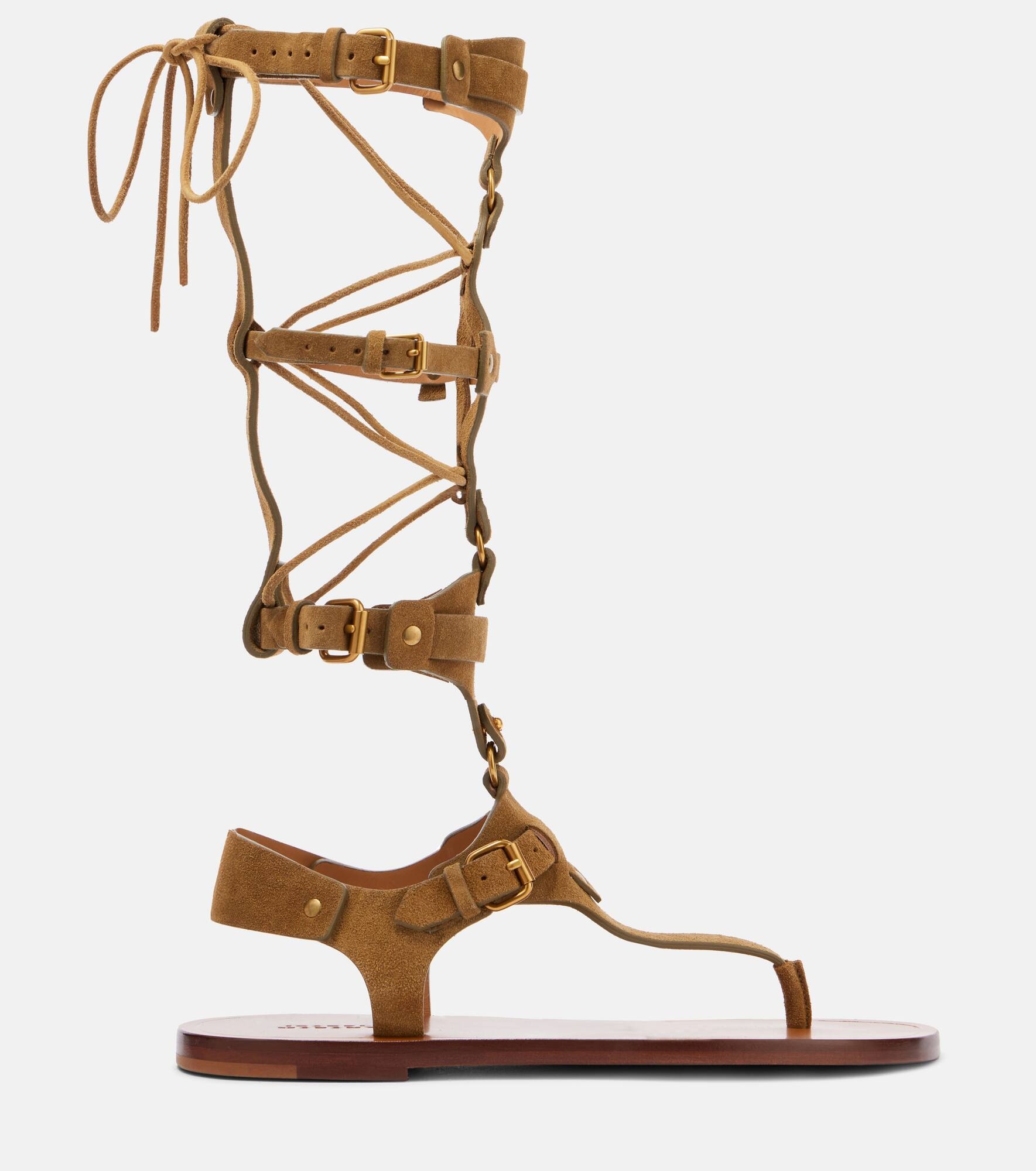 Nensi suede gladiator sandals - 4