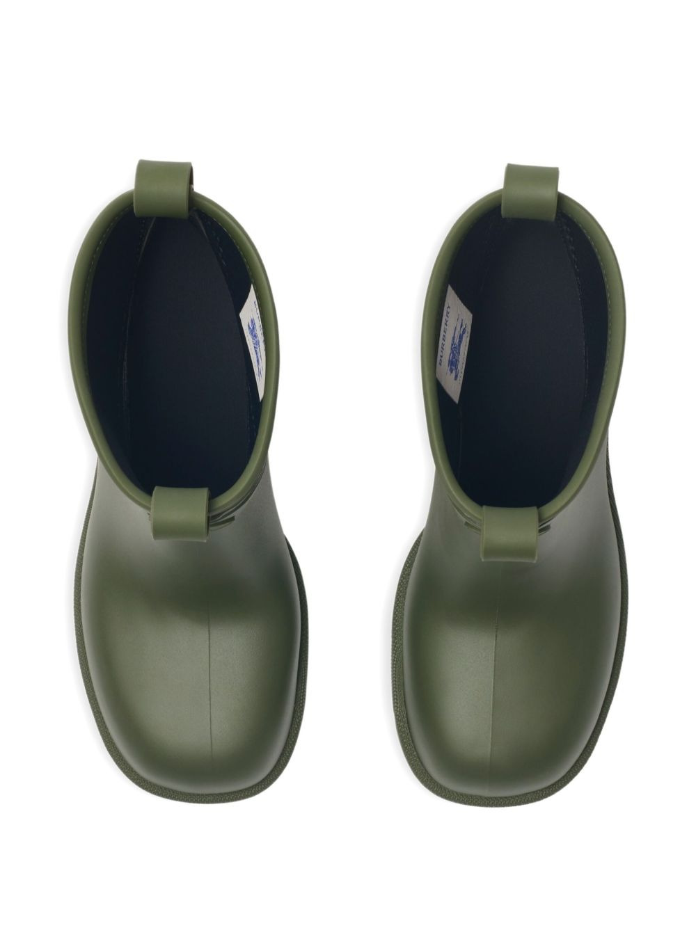 checked heeled rain boots - 4