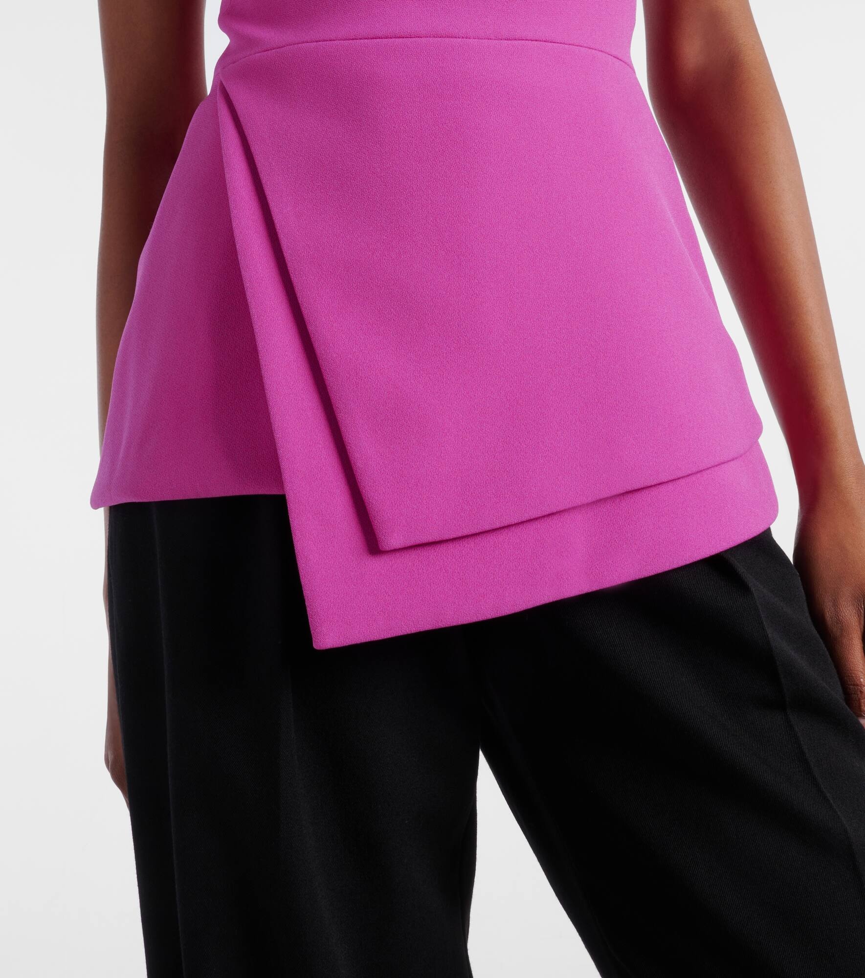 Farrah draped crepe top - 5