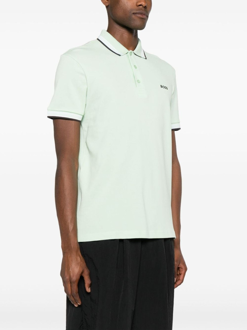 logo-embroidered cotton polo shirt 3