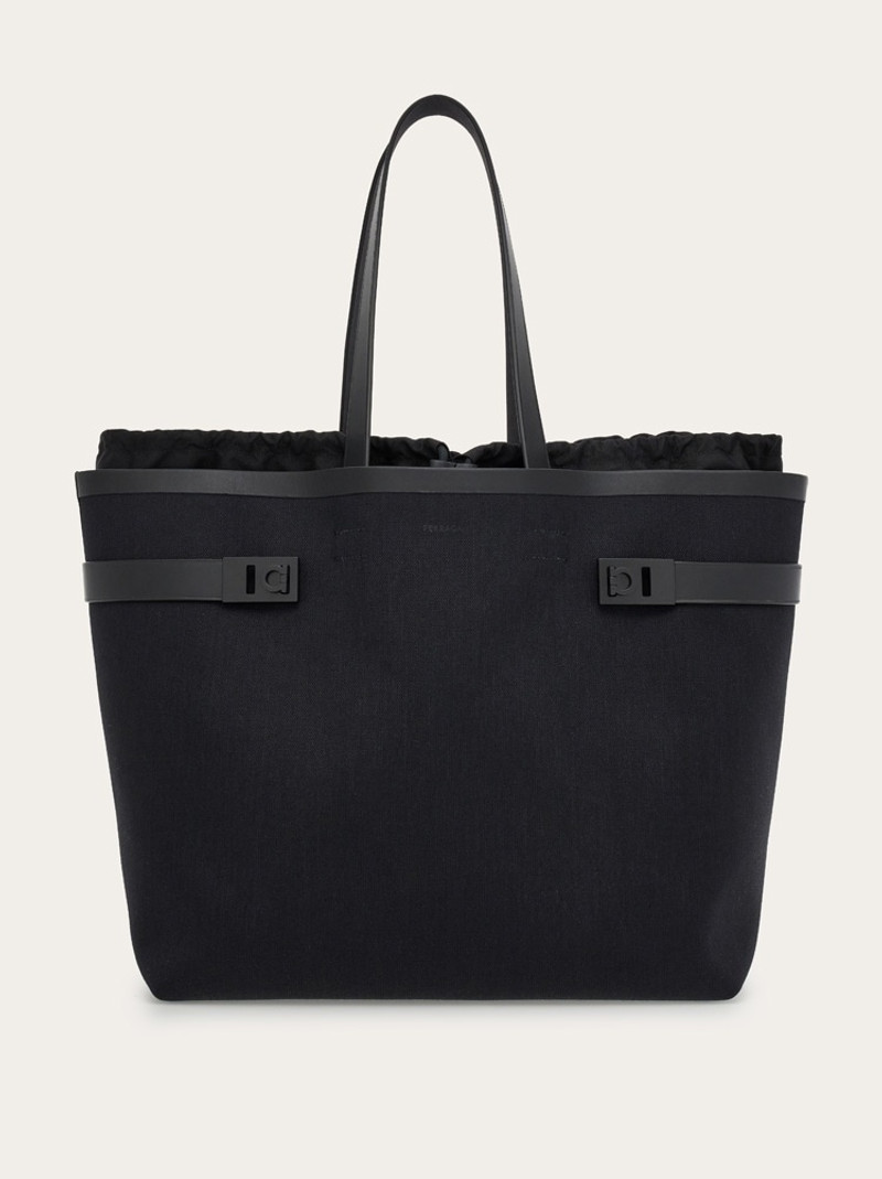 TOTE BAG WITH GANCINI BUCKLES (L) 1