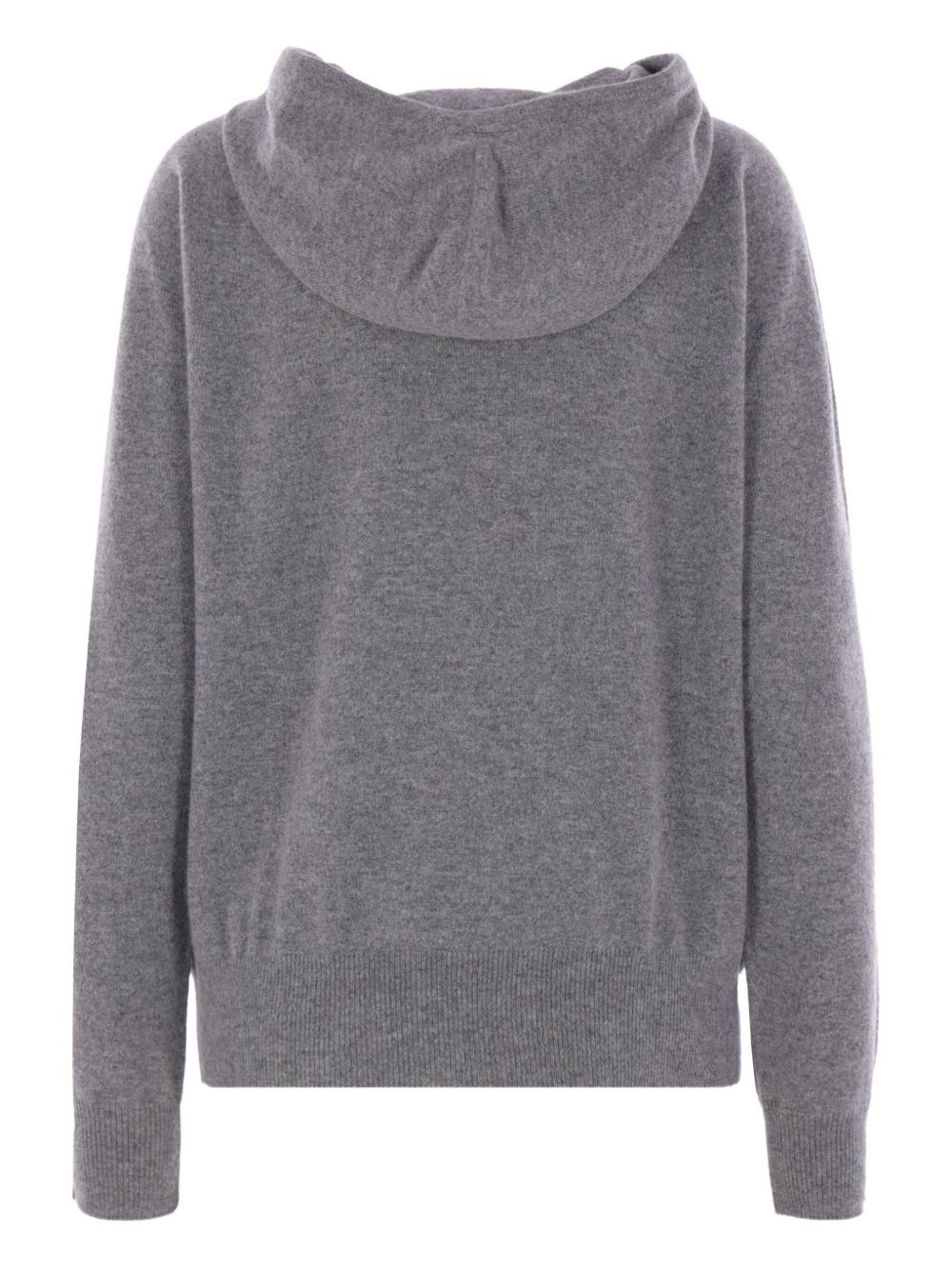 drawstring-hood zip-front cardigan - 2