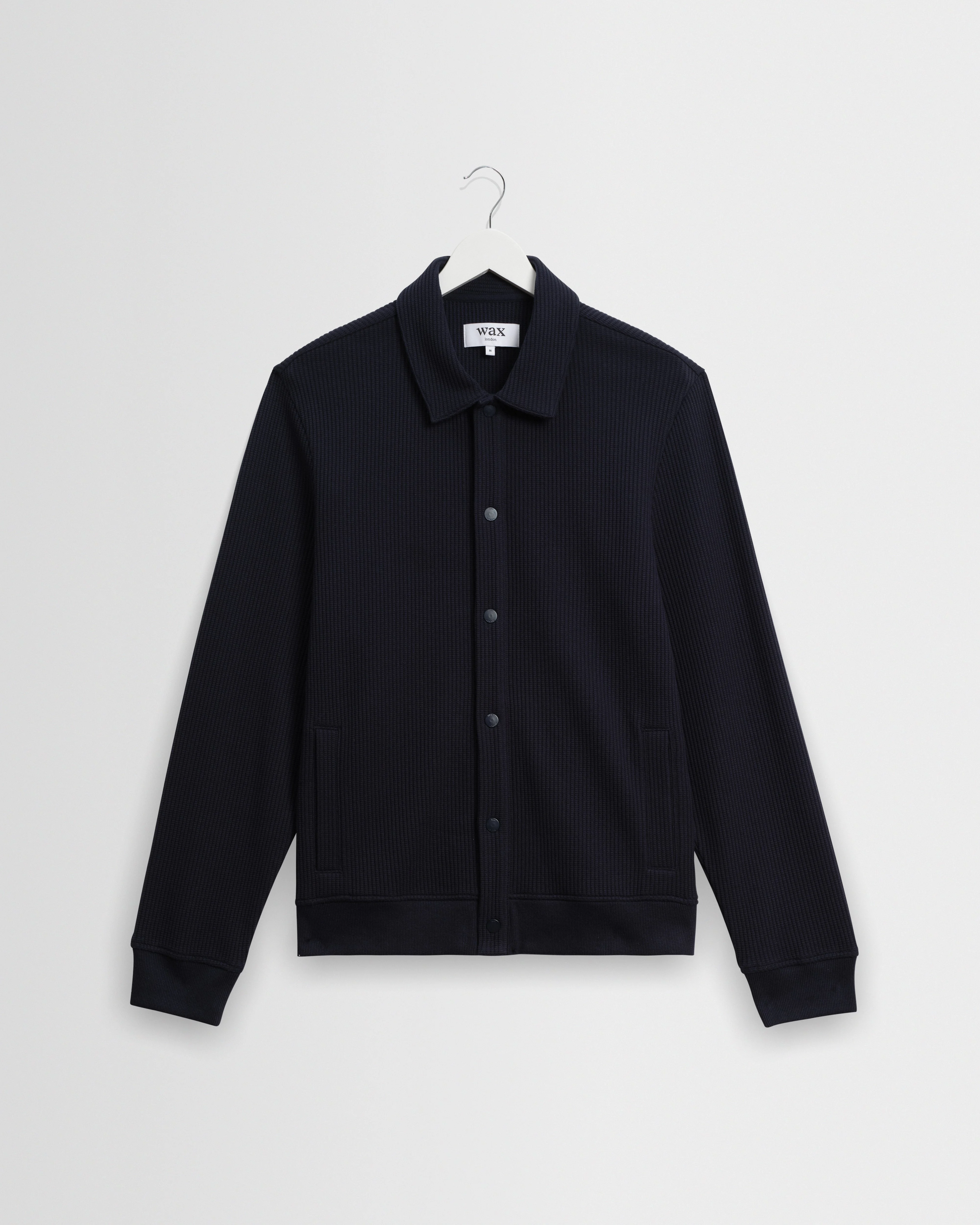Hays - Navy Structured Waffle Overshirt - 1