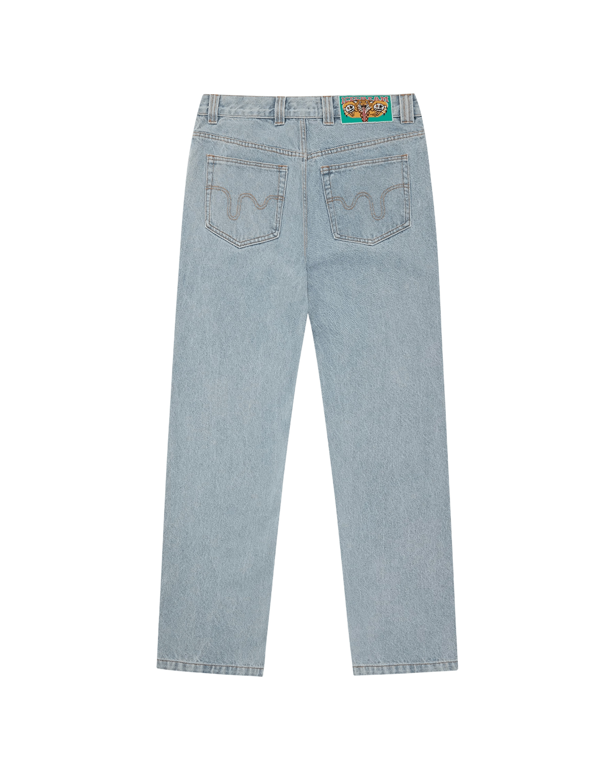 RUNNING DOG DOUBLE SCOOP DENIM PANT - 2