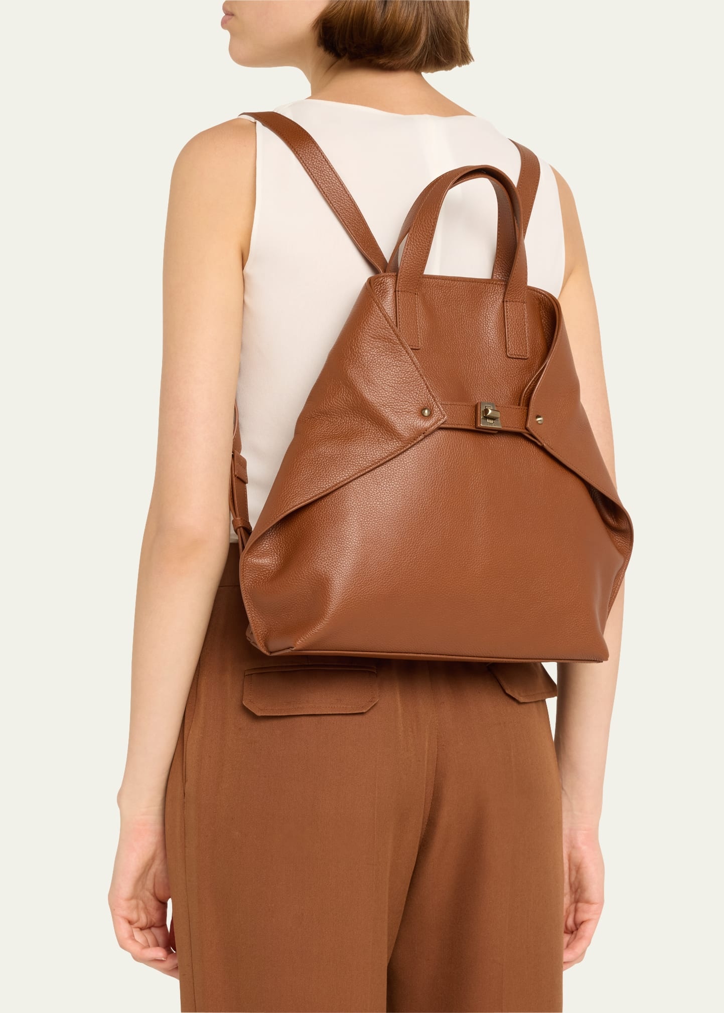 Ai Small Leather Backpack - 2