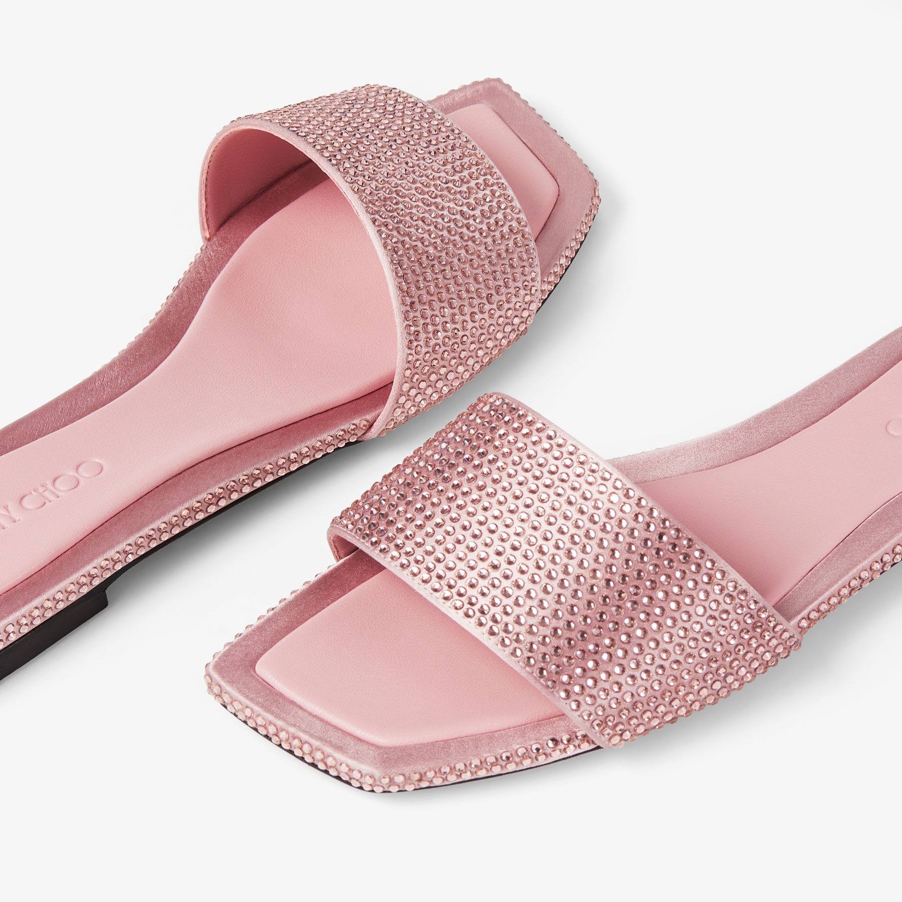 Clovis Flat
Rose Satin Crystal Flats - 3