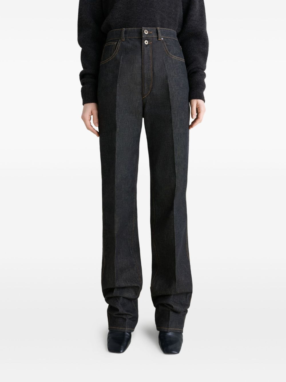 high-waisted pleated trousers - 4