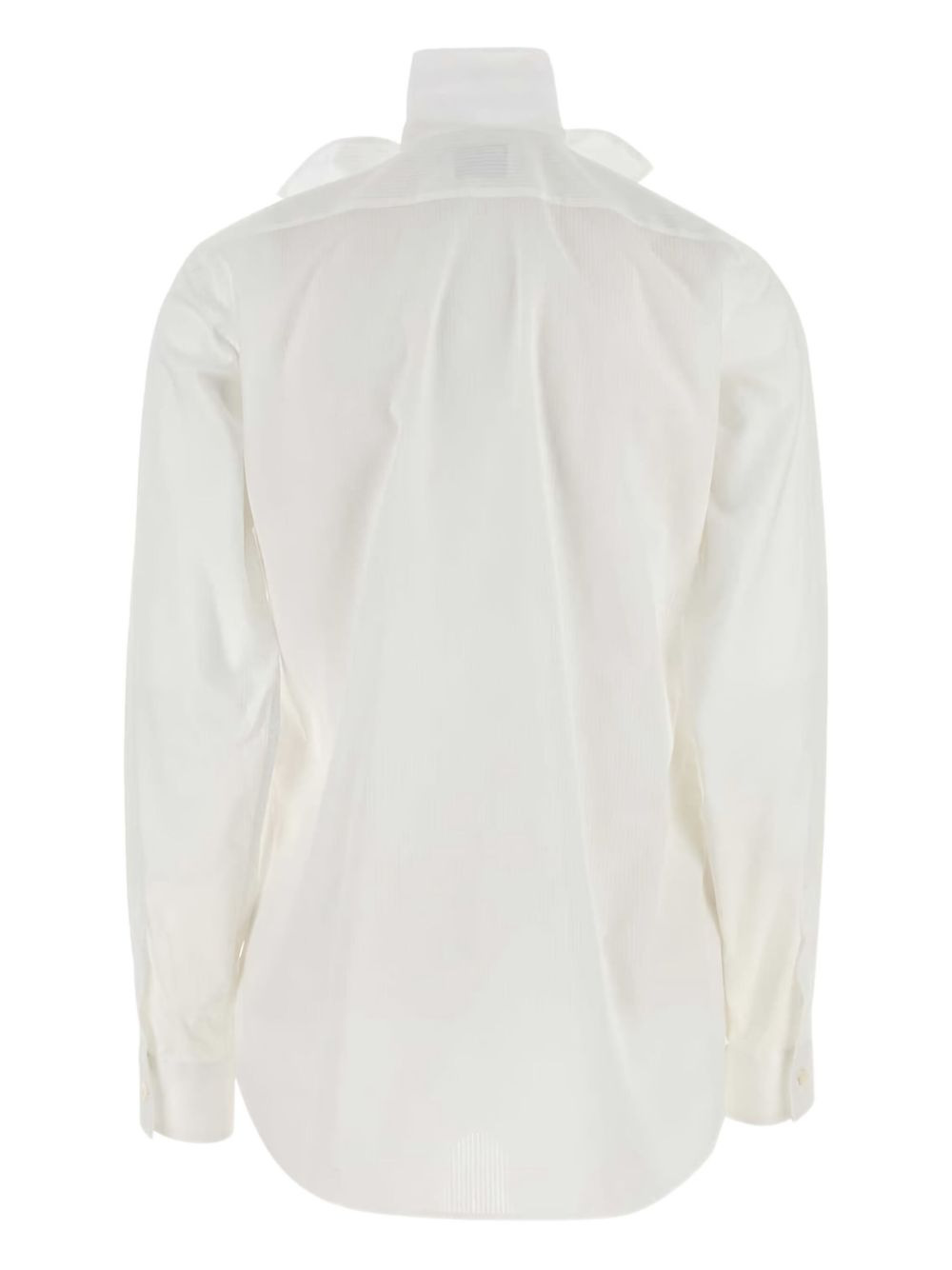 bow-detail cotton shirt - 2