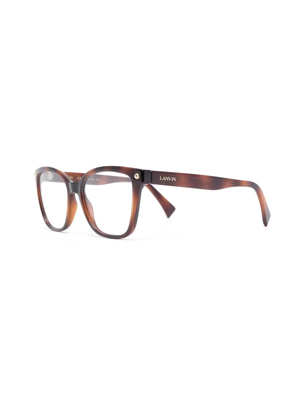 tortoiseshell-effect square glasses - 2