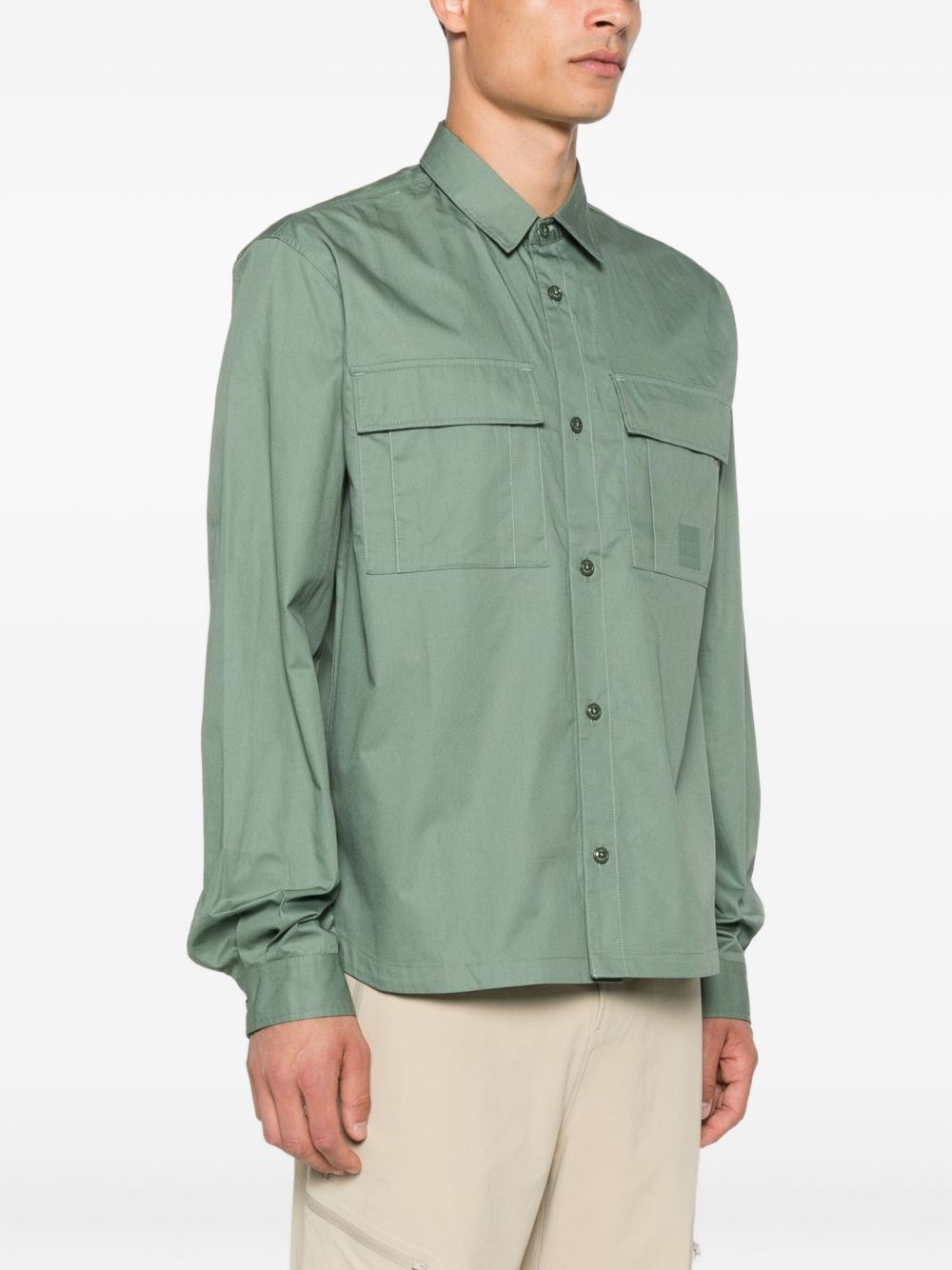 double-pocket cotton shirt - 3
