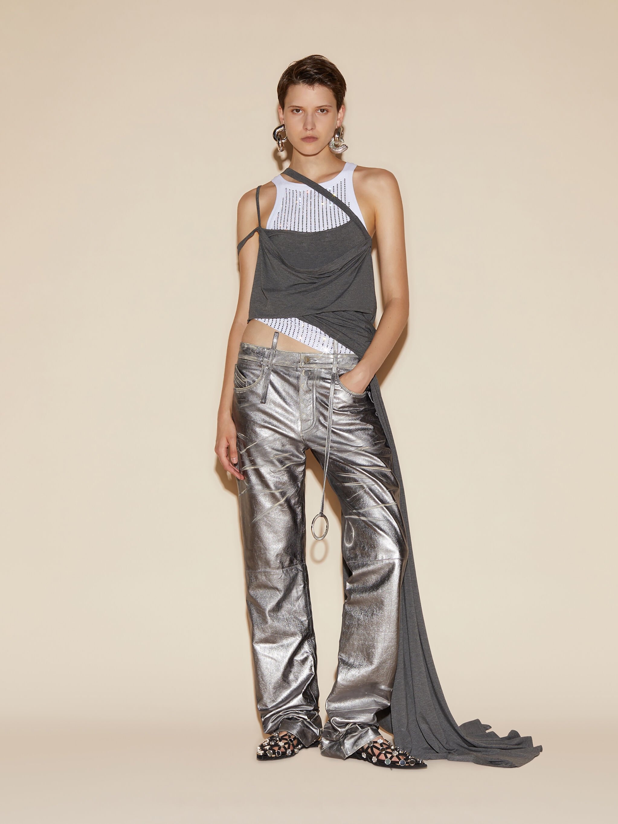 SILVER LONG PANTS - 2