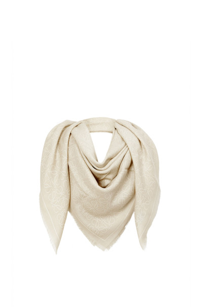 Loewe Anagram scarf in wool and silk outlook