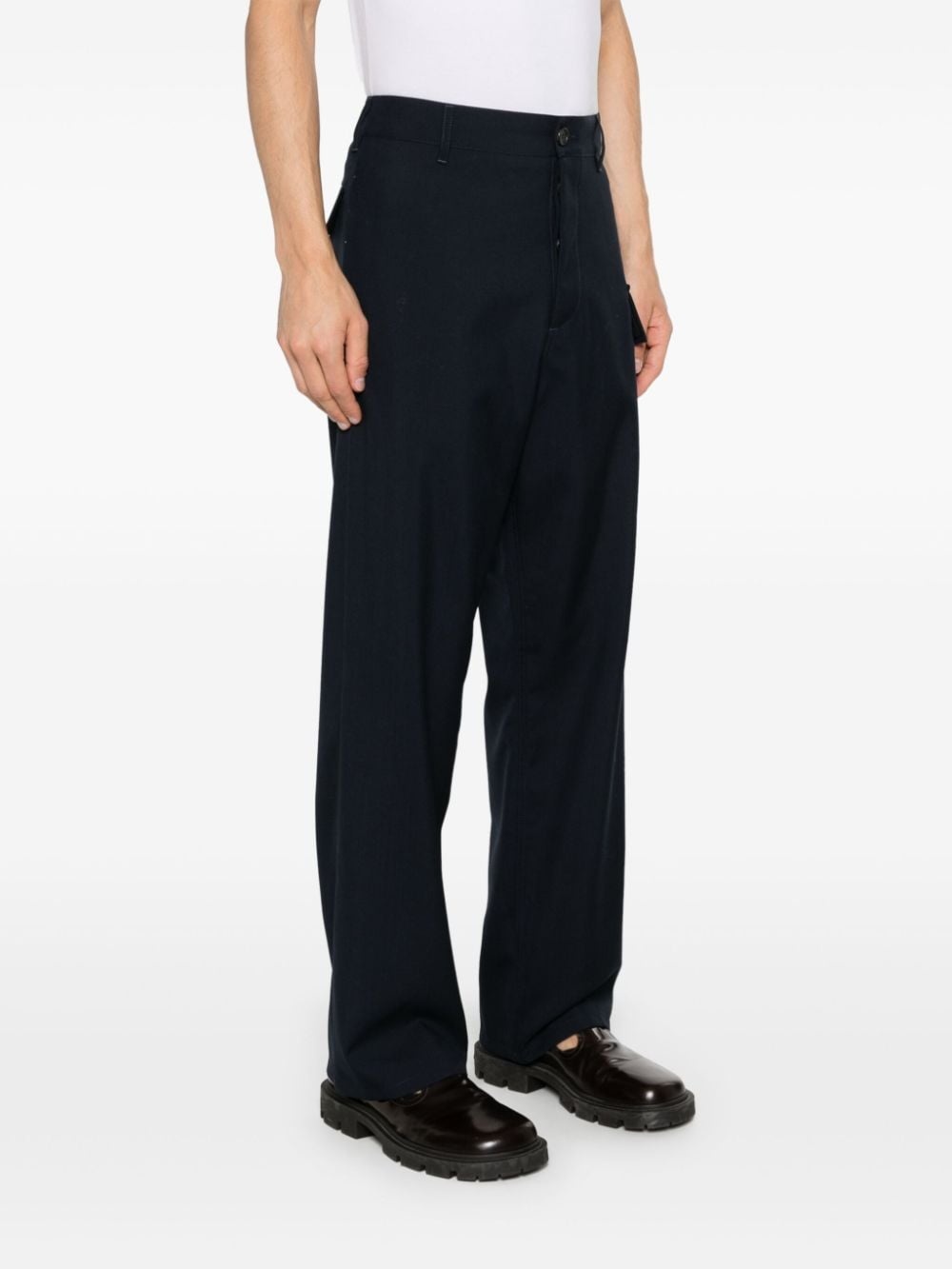 logo-embroidered cargo trousers - 3