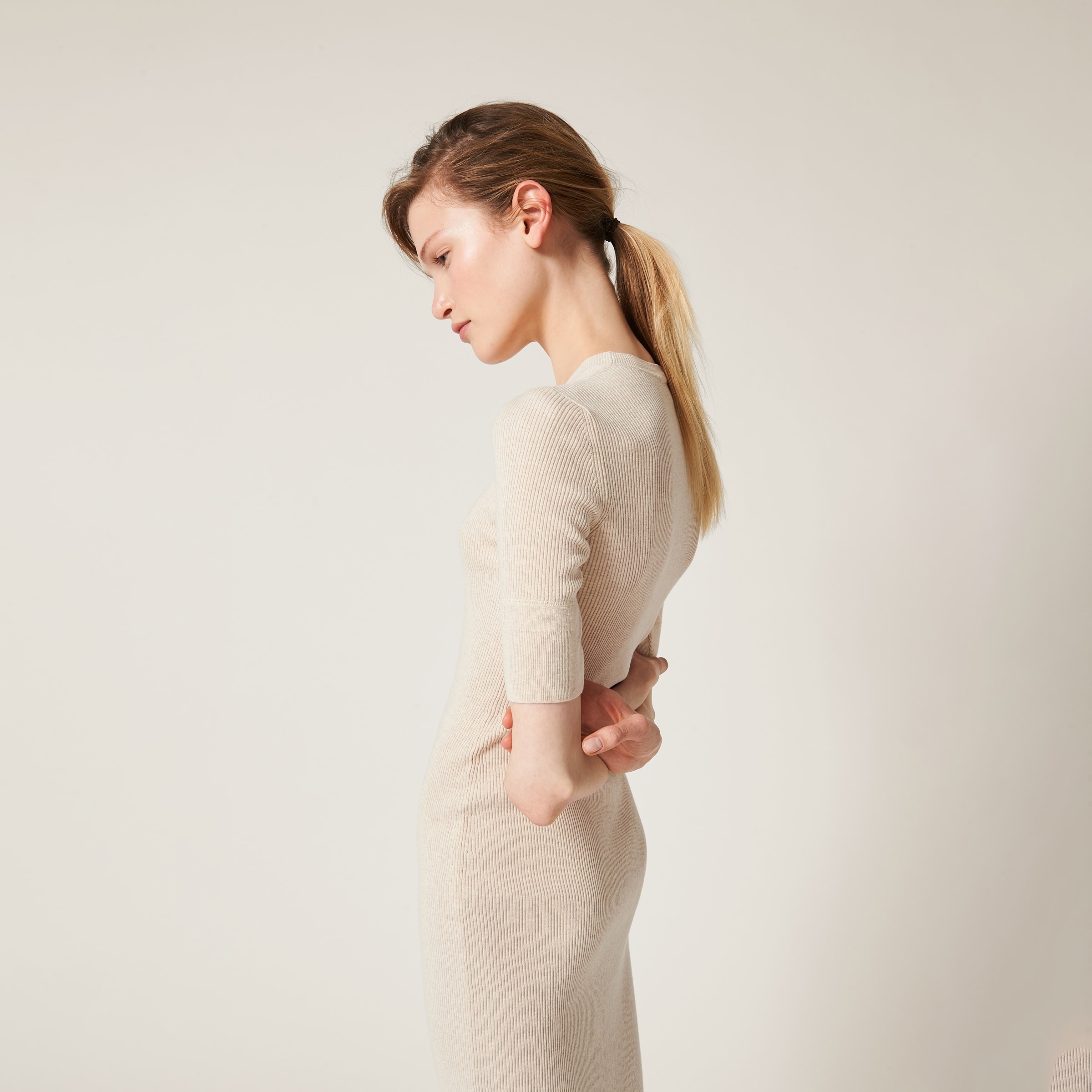 Cotton knit dress - 5