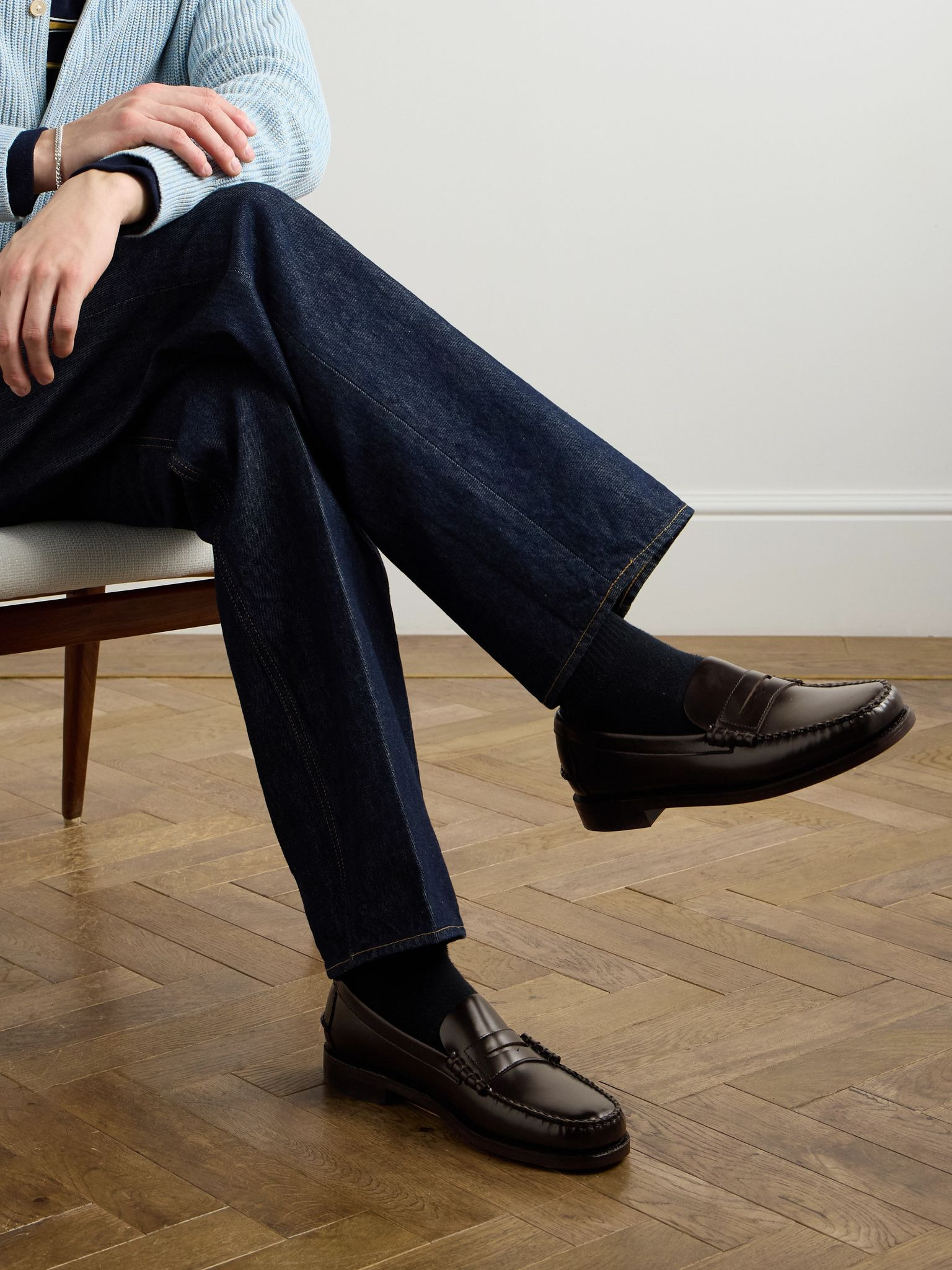 Classic Dan Leather Penny Loafers Brown - 2