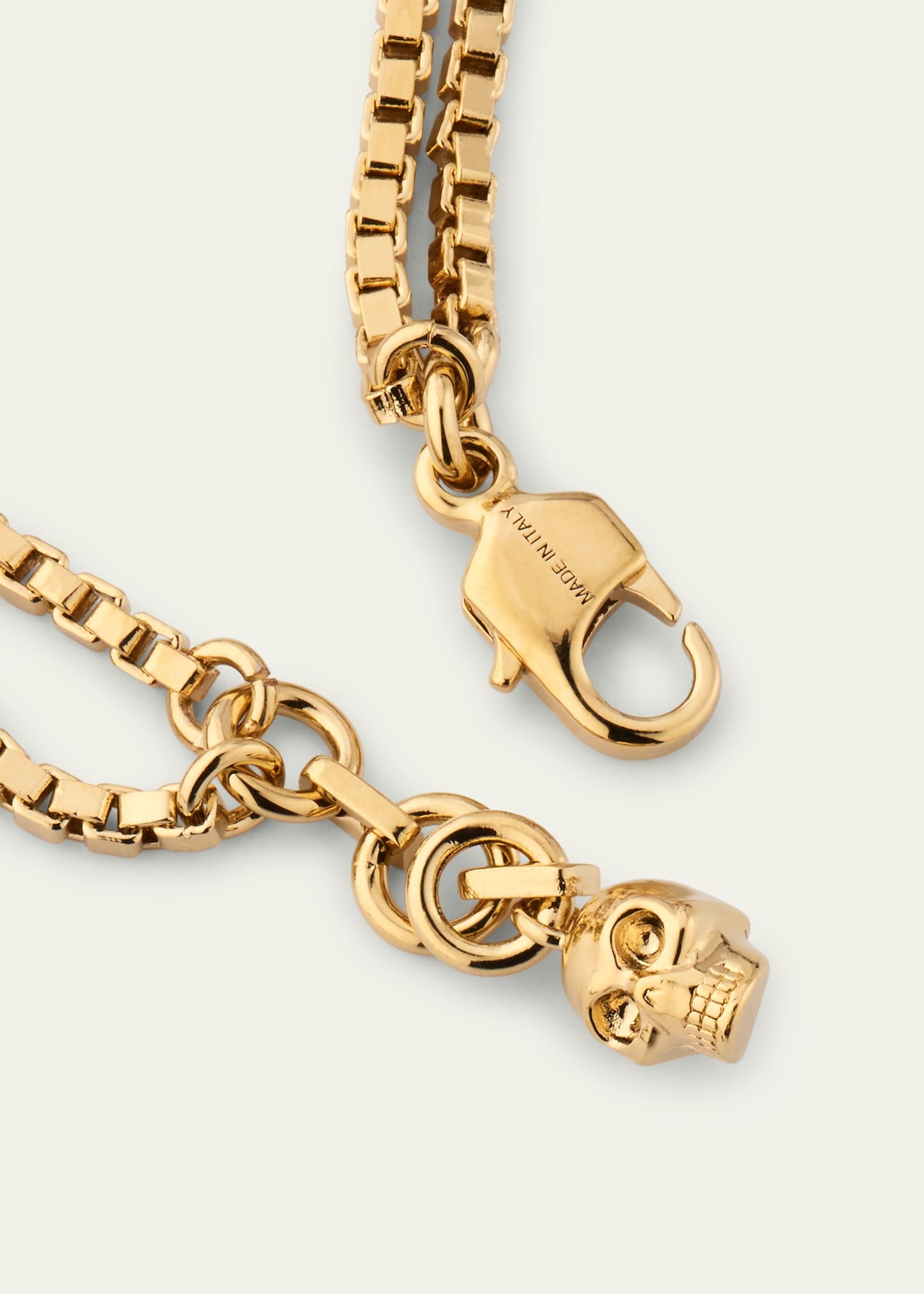 Pearly Skull Chain Bracelet - 4