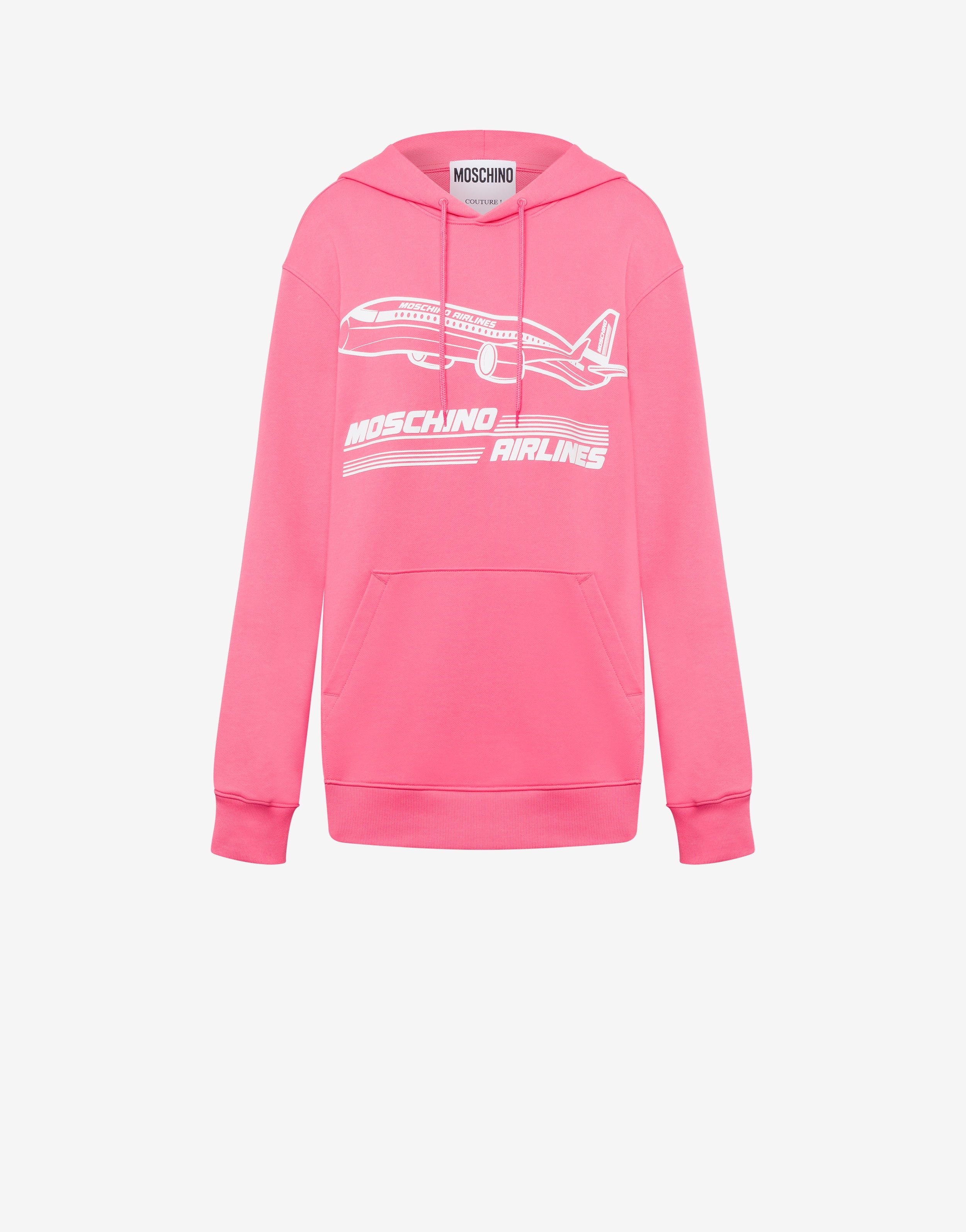 MOSCHINO AIRLINES ORGANIC COTTON HOODIE - 1