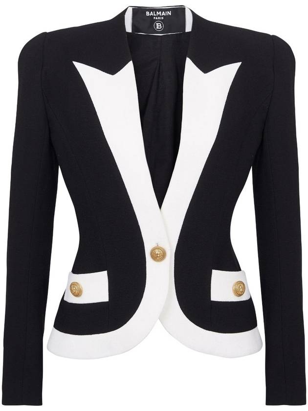 アウターその他 BALMAIN Woman Blazer Black BF0SK530WB86 EAB 17977323_38338333_600.jpg