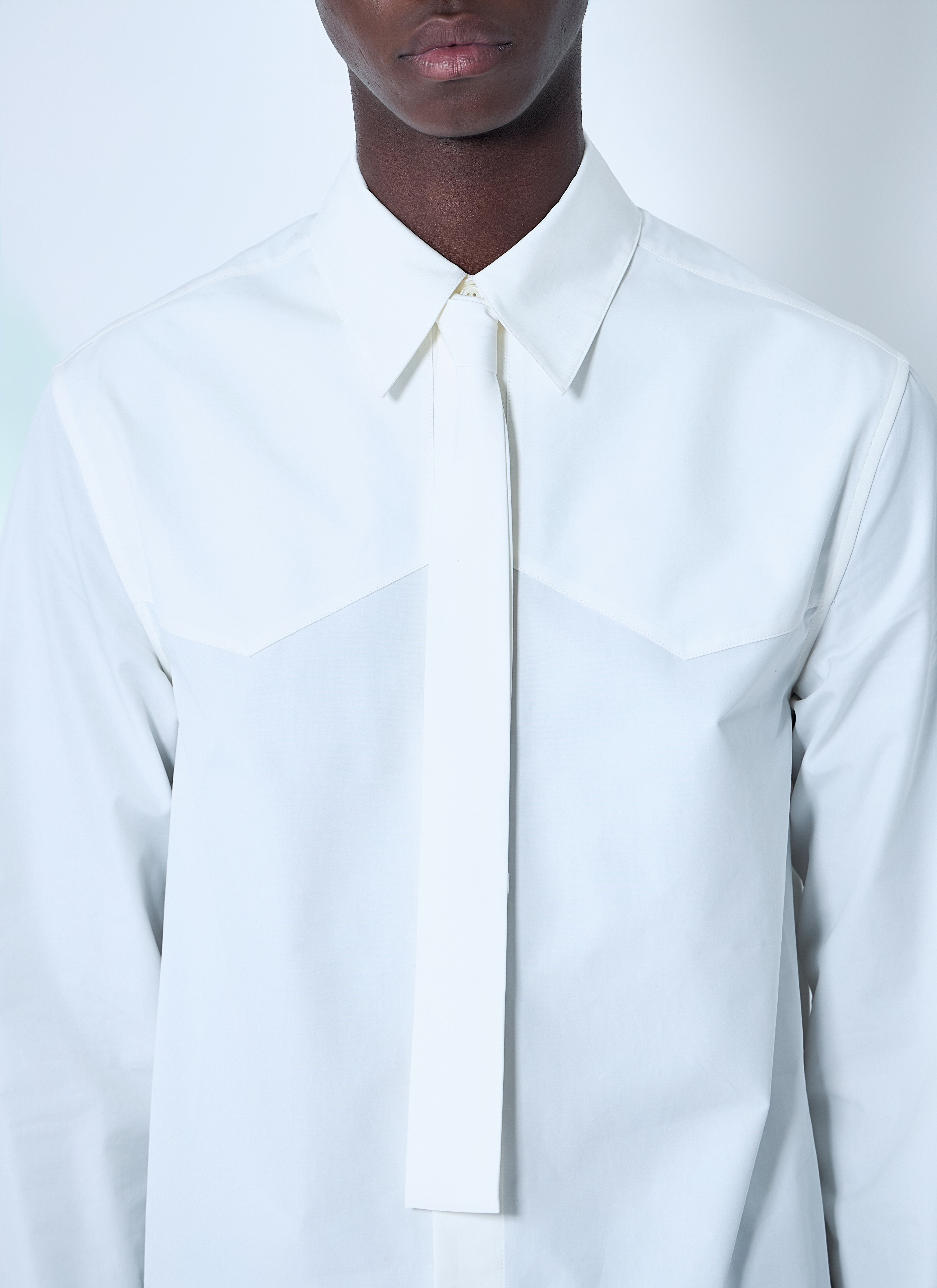 Jil Sander Men Classic Shirt With Tie - 5