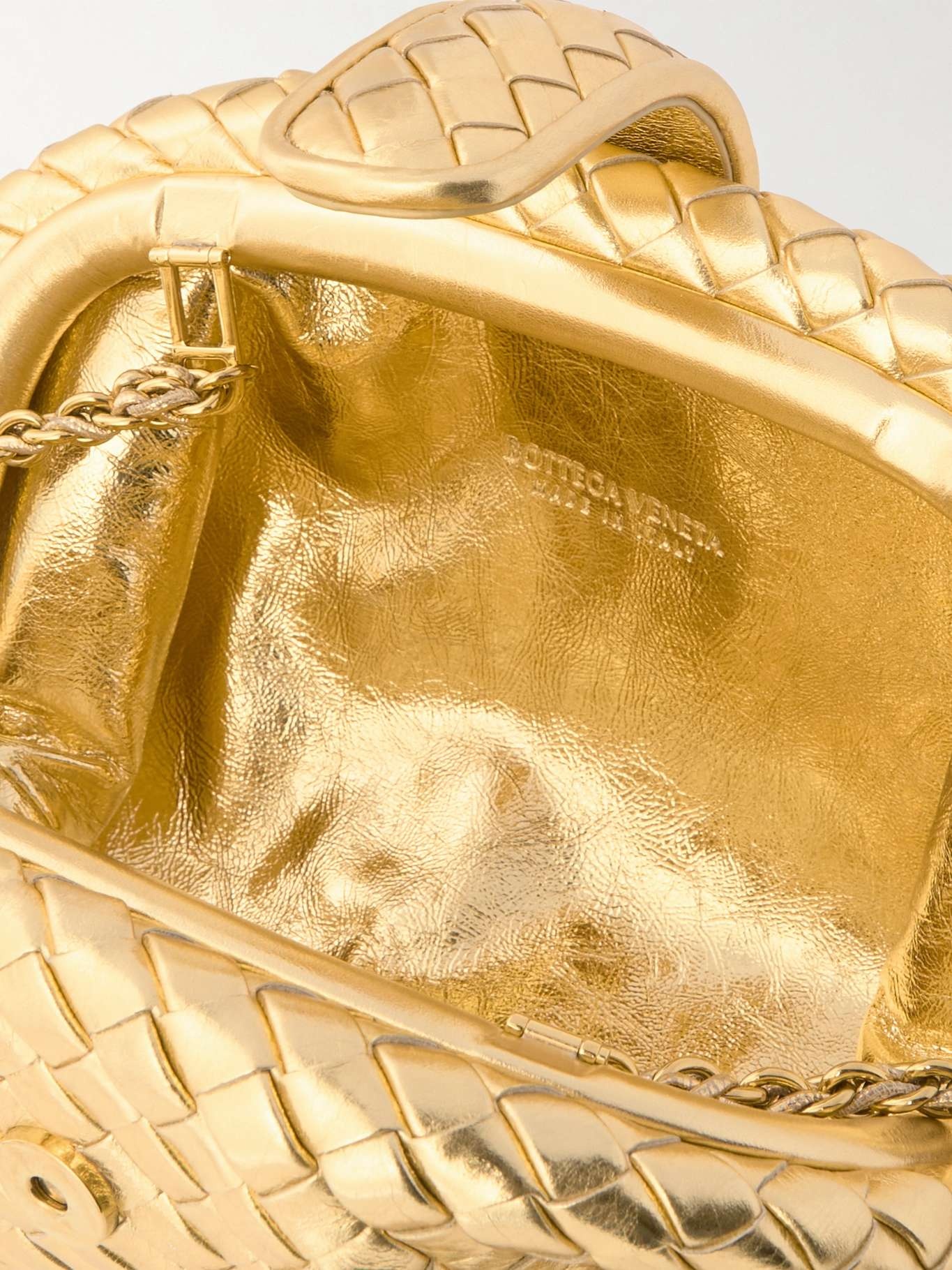Bottega Veneta Small Lauren 1980 intrecciato metallic