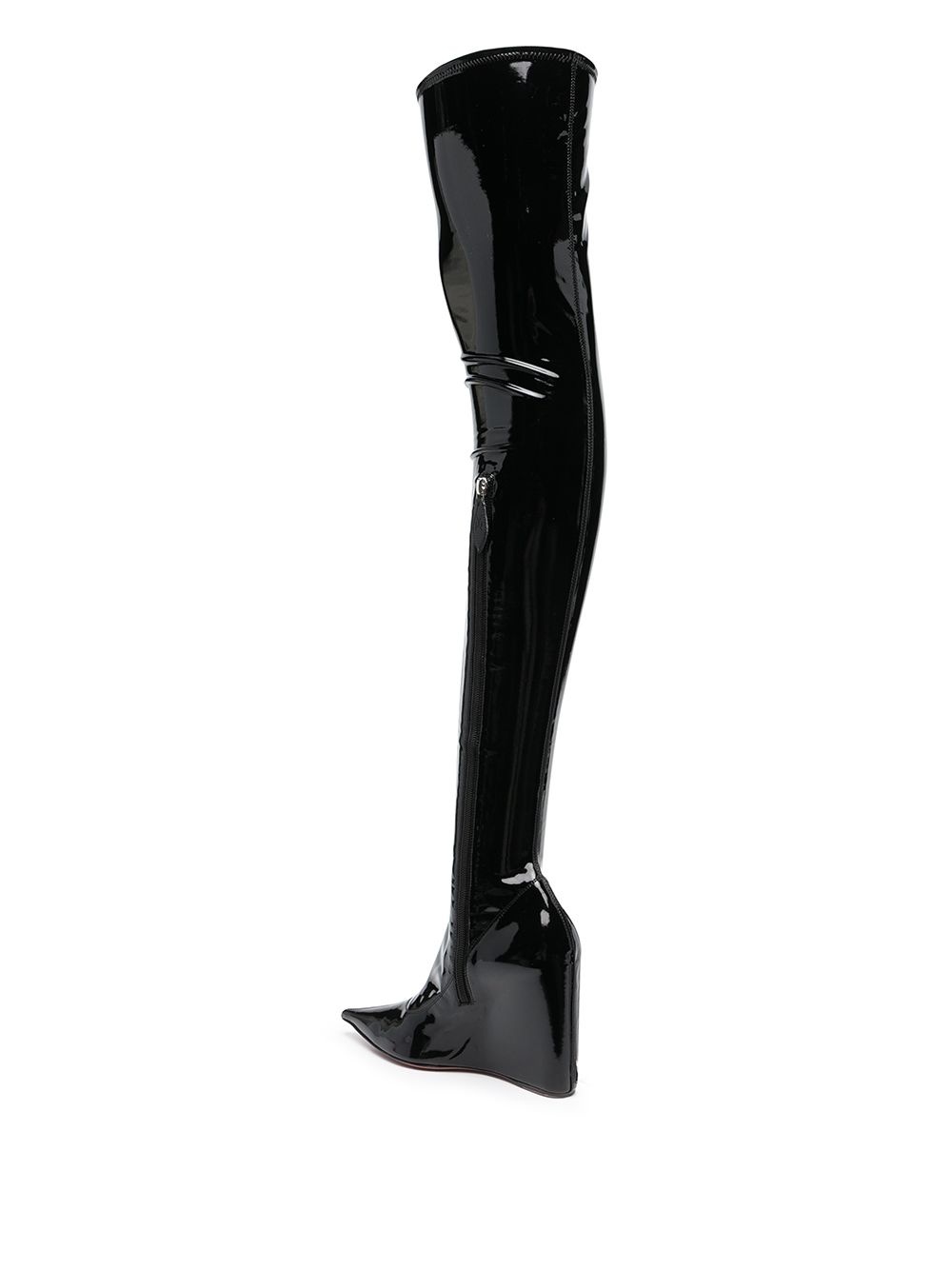 Danielle thigh-high glossy boots - 3