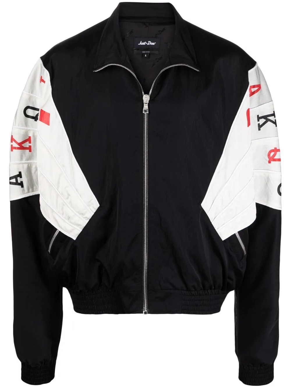 card print track jacket - 1