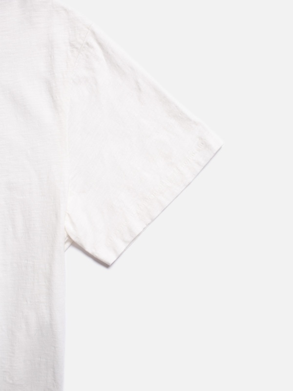 Roffe Slub T-Shirt Offwhite - 4