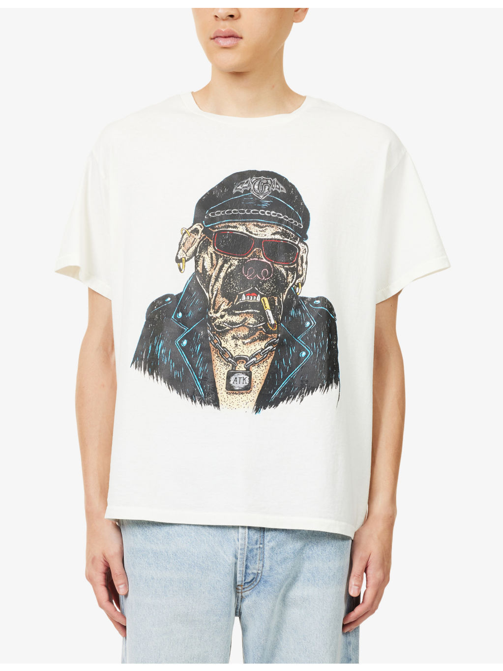Printed Crewneck Cotton-Jersey T-Shirt - 3