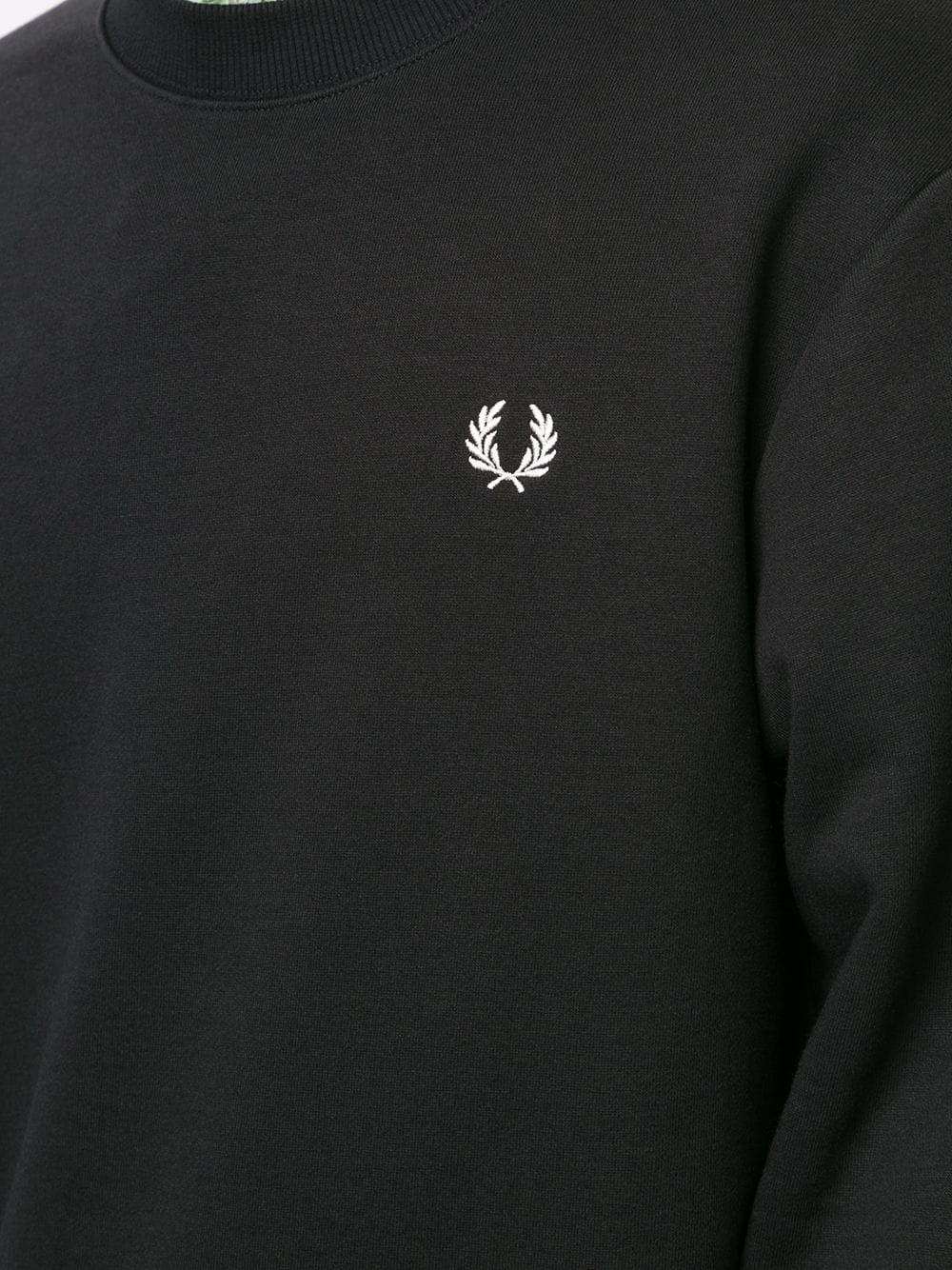 embroidered logo crew-neck sweatshirt - 5