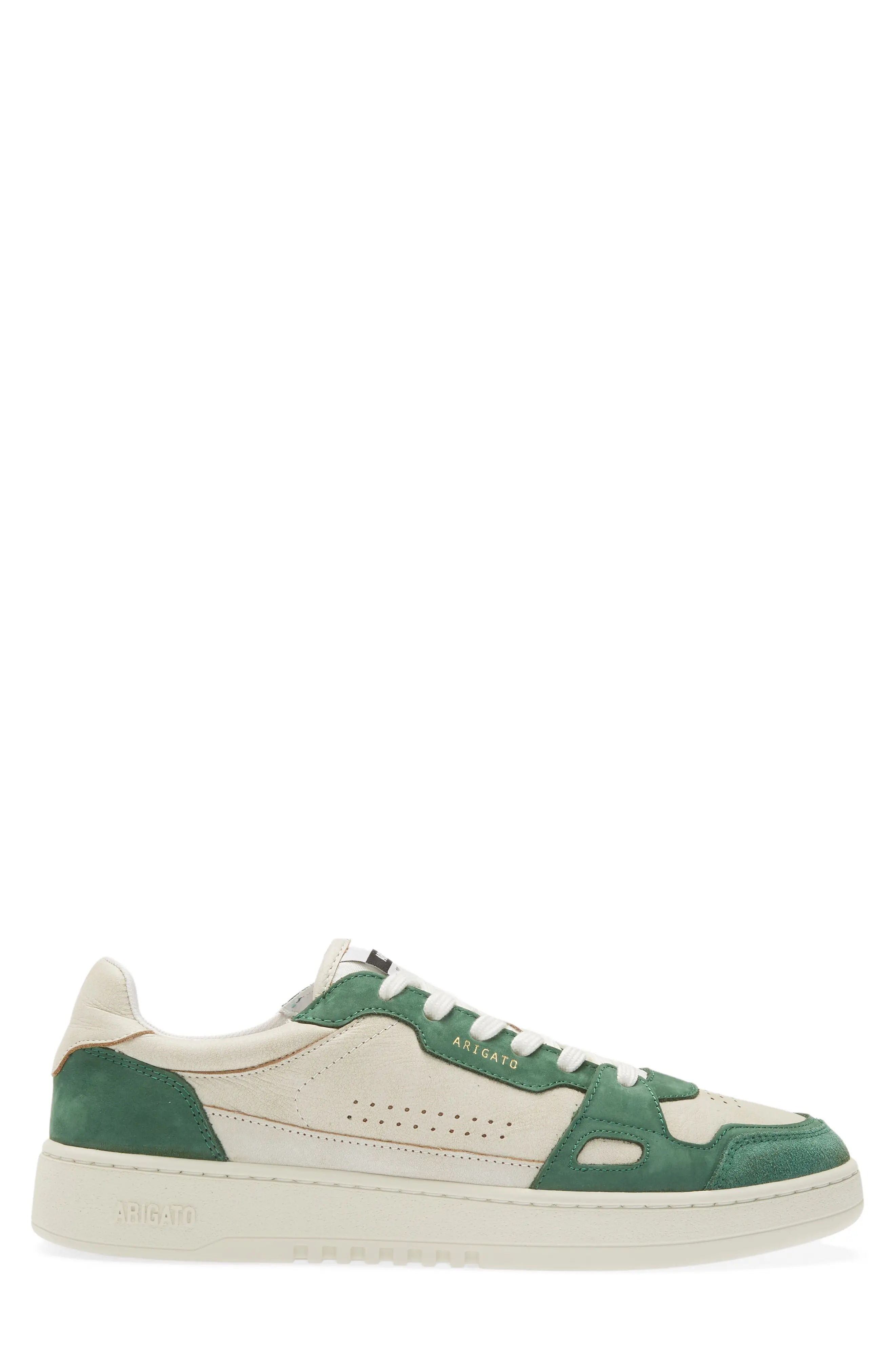 Dice Lo Sneaker in White/Kale Green - 3