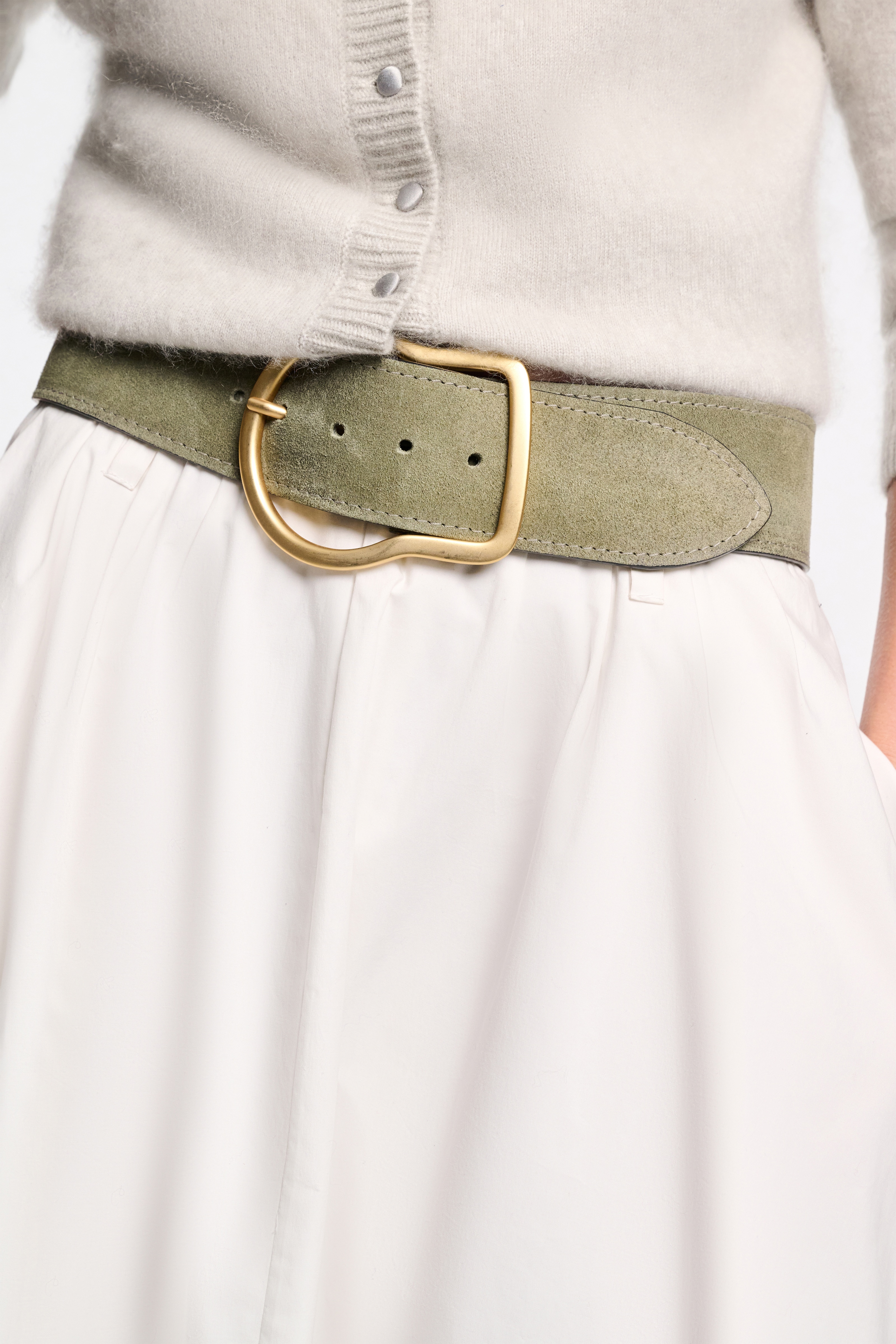 SUEDE SENSATION 6cm waxed belt - 4