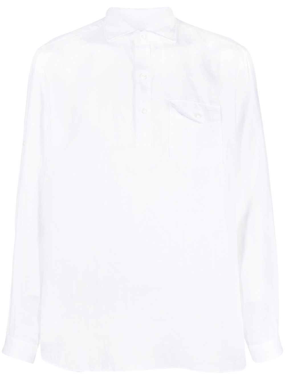linen long-sleeve shirt - 1