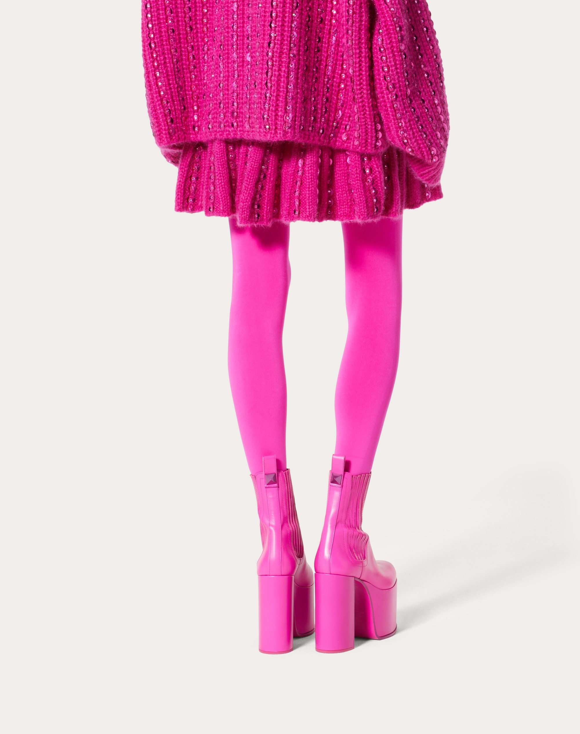 EMBROIDERED MOHAIR WOOL MINI SKIRT - 4