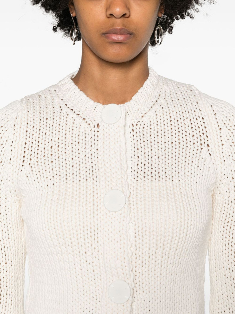 press-stud chunky-knit cardigan 5