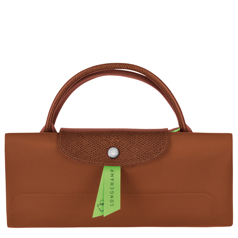 Le Pliage Green M Travel bag Cognac - Recycled canvas 6