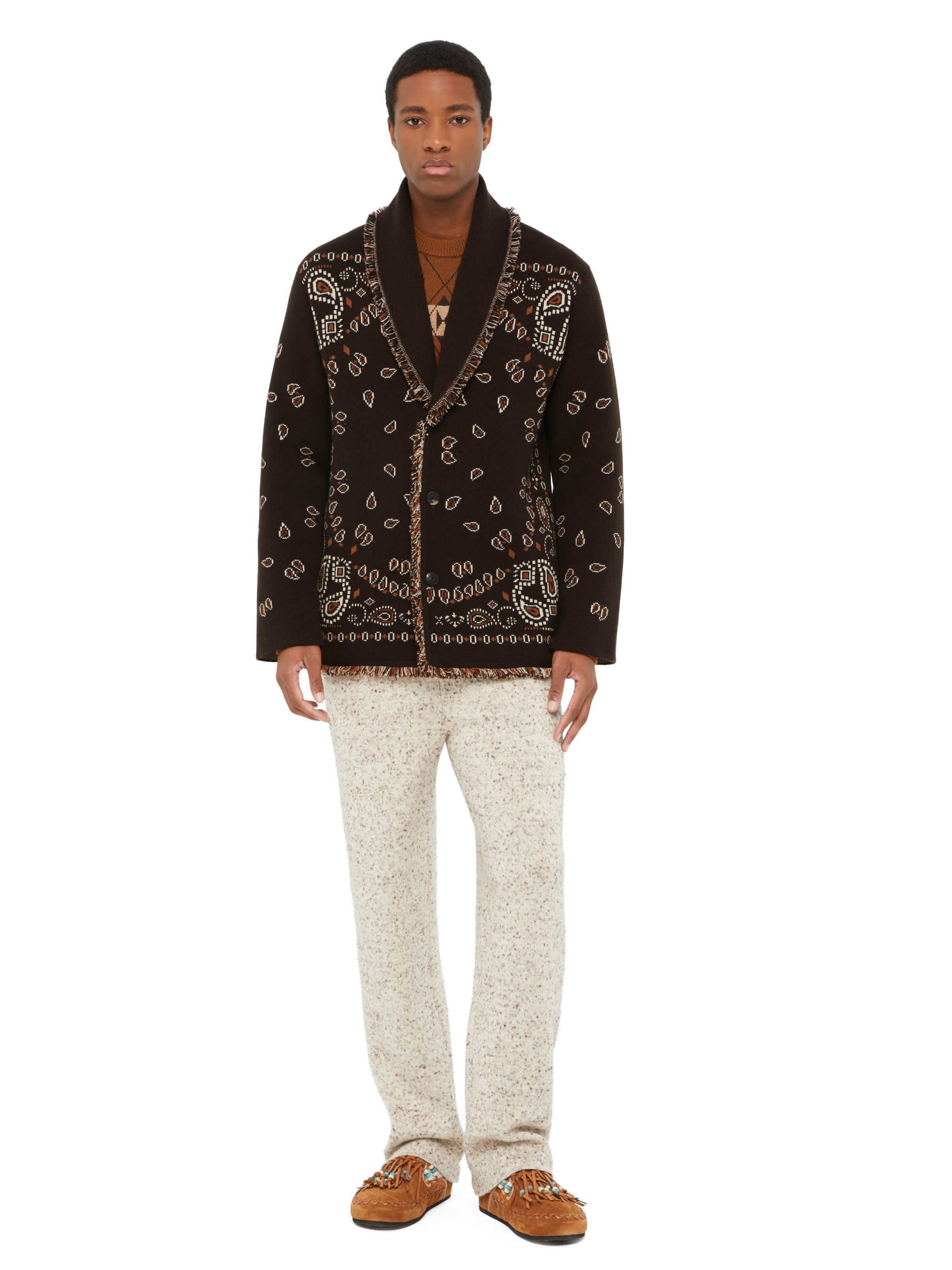 Bandana Jacquard Cardigan - 4
