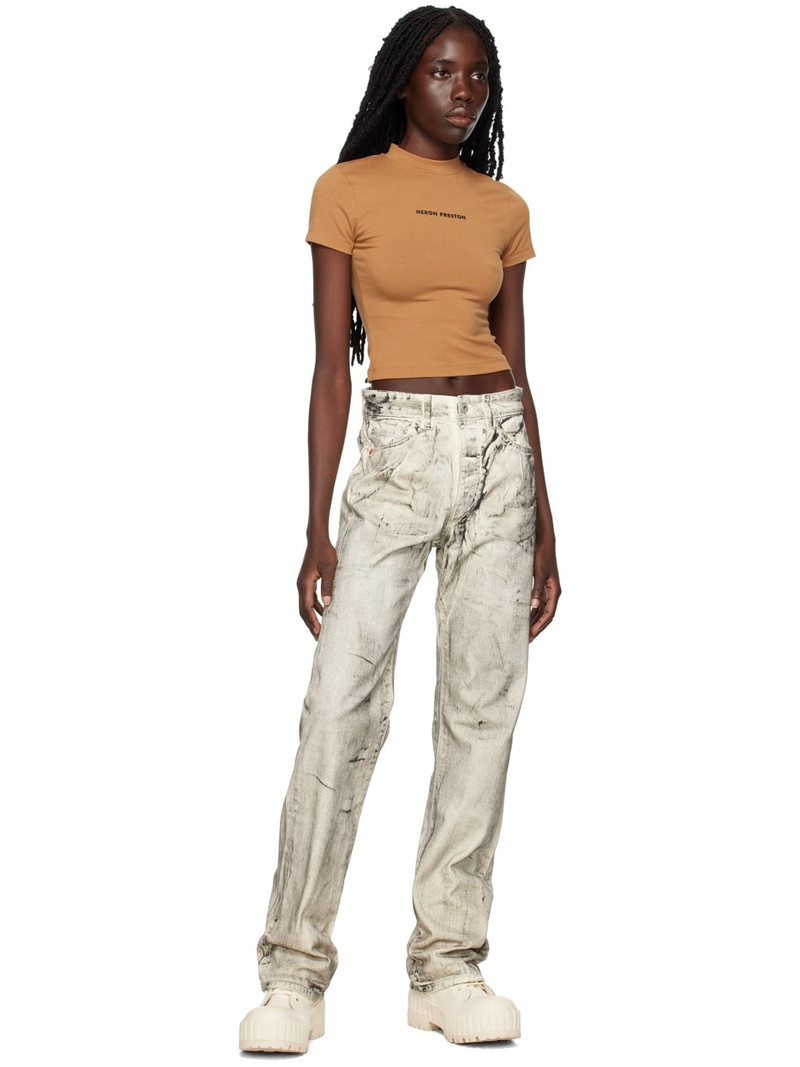 Heron Preston Off-White  Overdyed Spray Regular Jeans outlook
