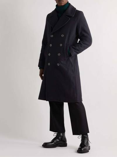 Schott Slim-Fit Double-Breasted Wool-Blend Coat outlook