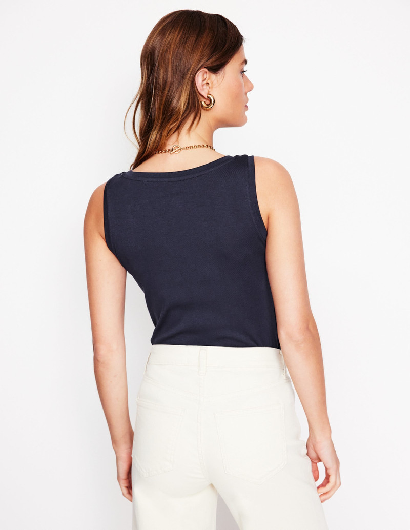 Essential Scoop-Neck Tank-Navy 4