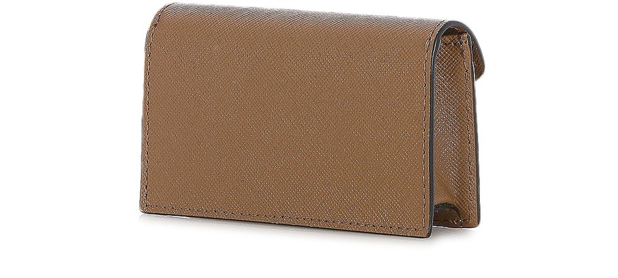 Saffiano leather card case - 3