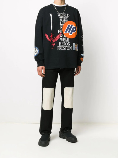 Heron Preston World Wide Love sweatshirt outlook