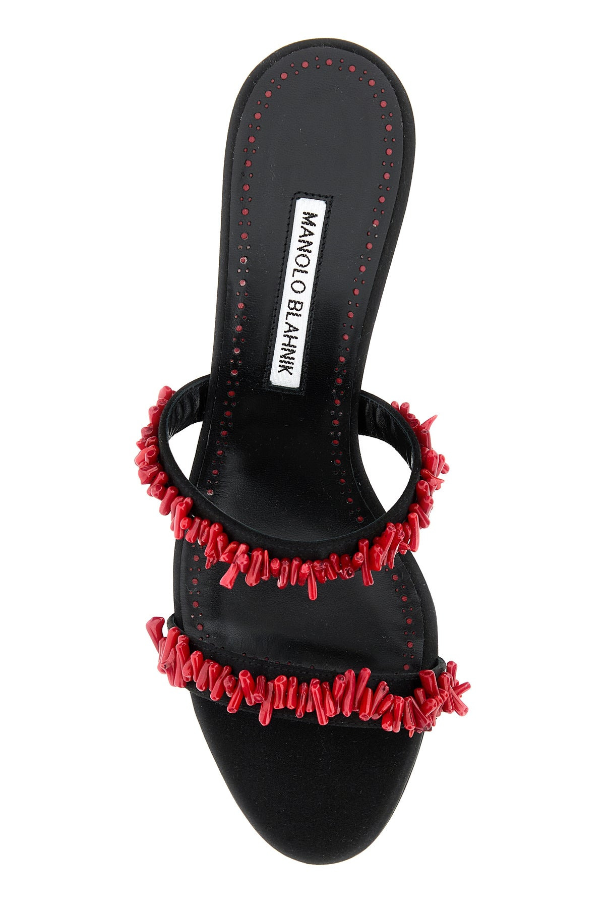 Black satin Clorette mules - 4