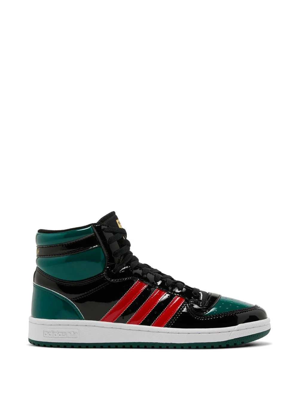 high top stripes sneakers - 1