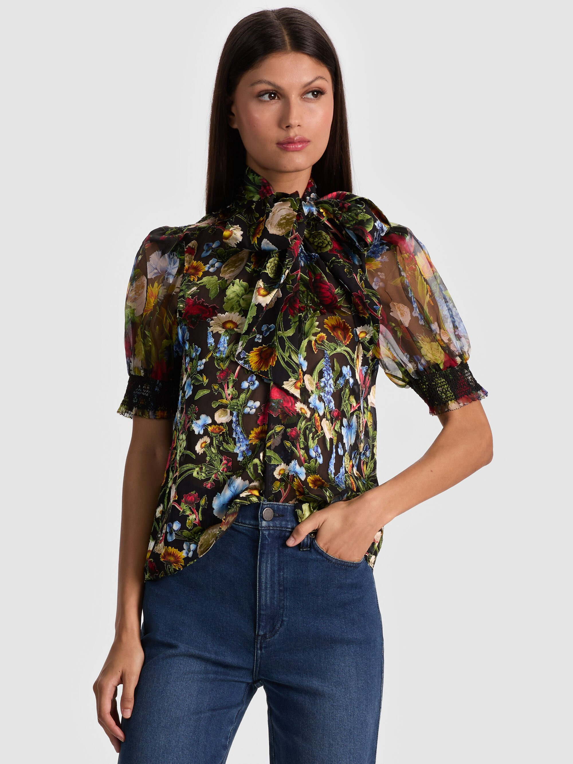 BRENTLEY PUFF SLEEVE BLOUSE - 2