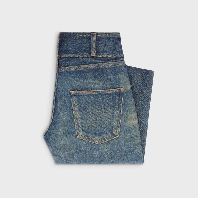 CELINE Jane flared jeans in dark union wash denim outlook