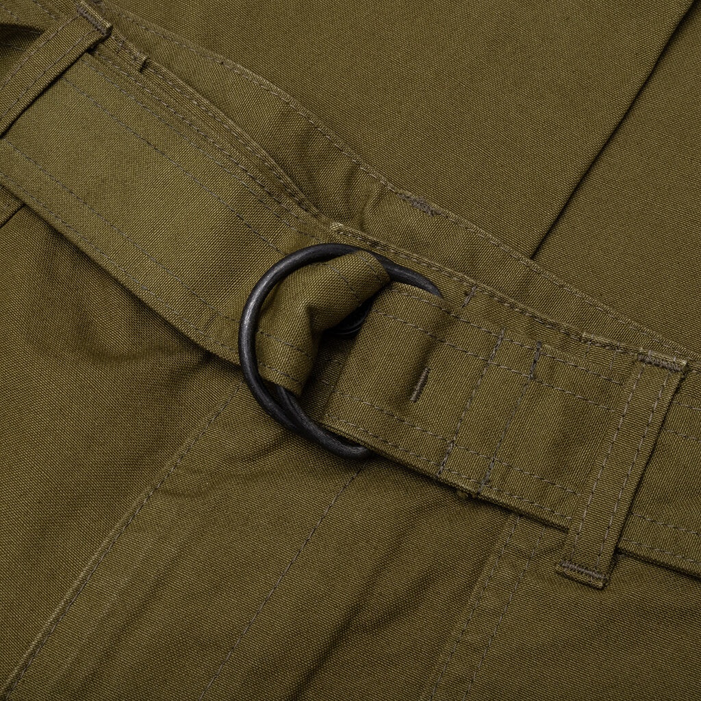 OXFORD BELTED PANTS - OLIVE - 5