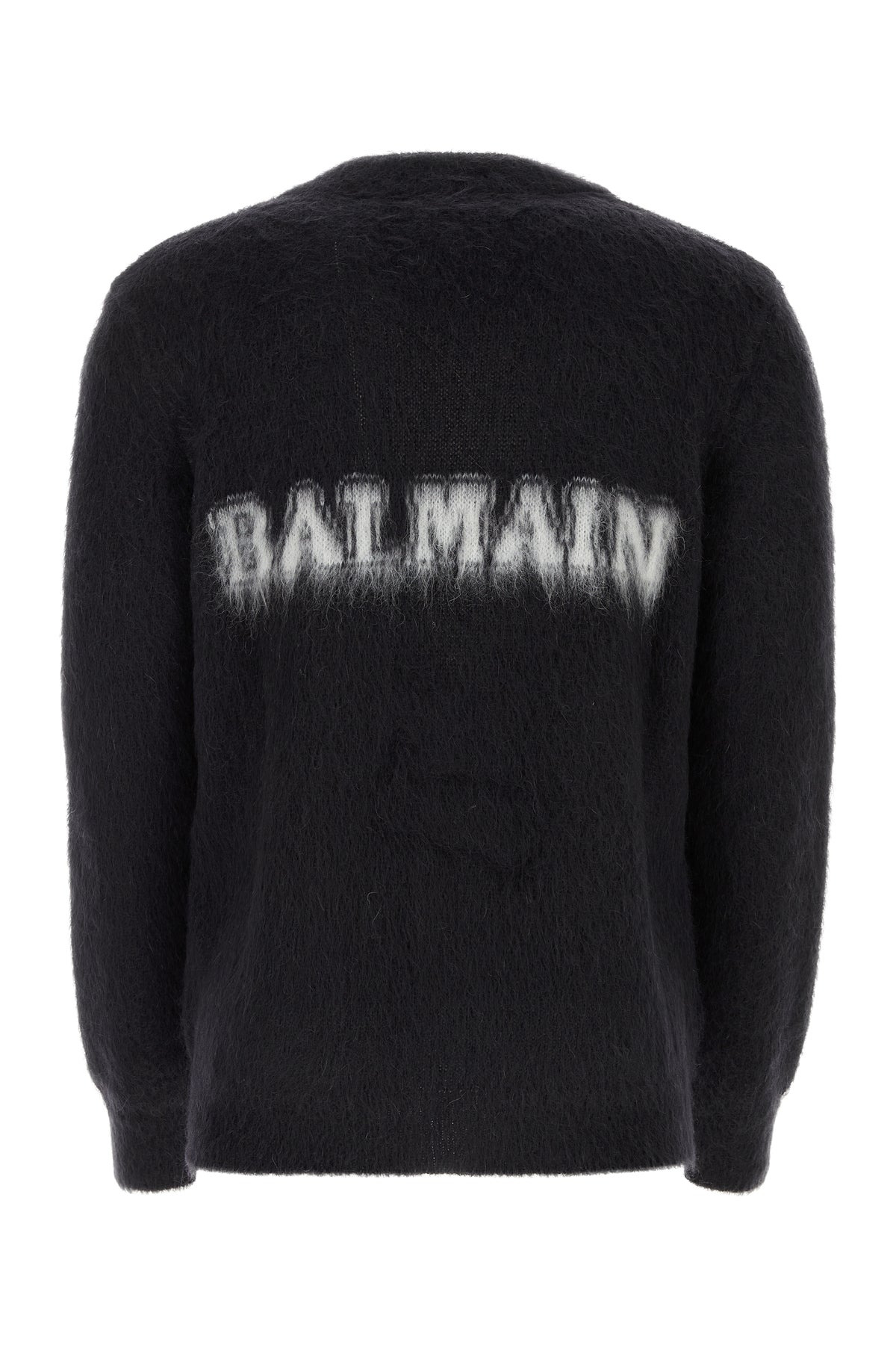 Black mohair blend cardigan - 2