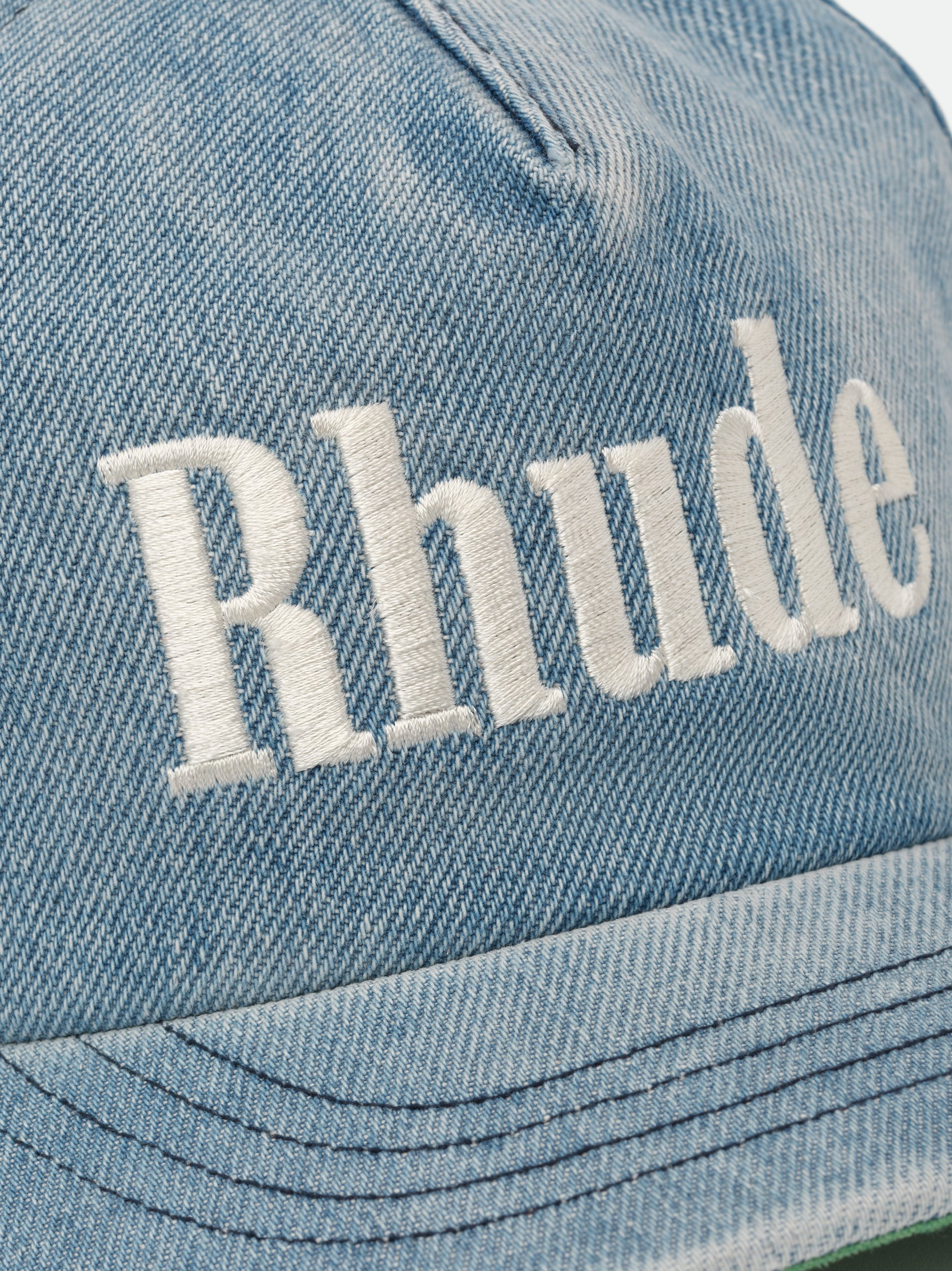 RHUDE LOGO DENIM HAT - 4
